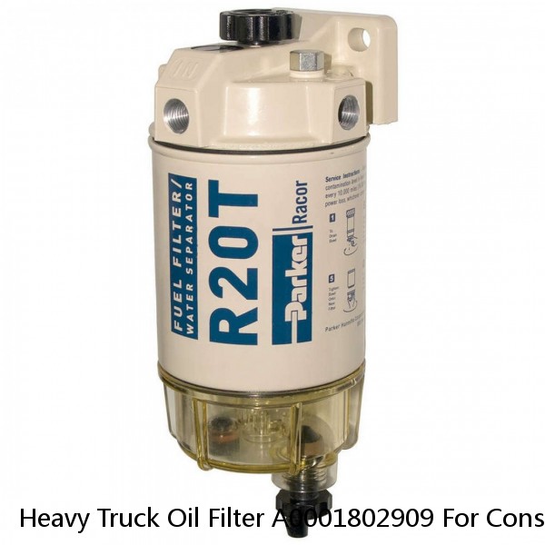 Heavy Truck Oil Filter A0001802909 For Construction machinery